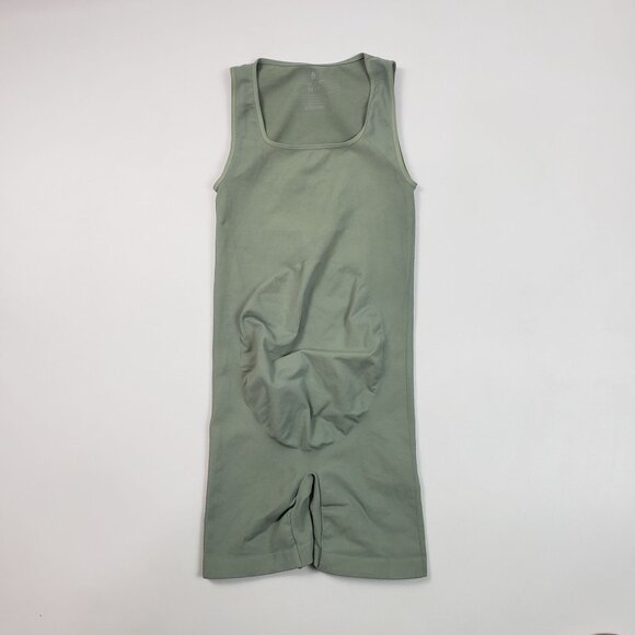 Spiritual Gangster Good Karma Seamless Maternity Unitard Women's XS/S Sage Green - Picture 4 of 14
